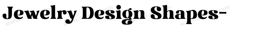 Jewelry Design Shapes字体转换